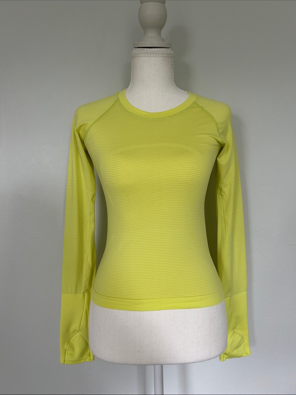 lululemon athletica Neon Yellow Long-Sleeve Performance Tee